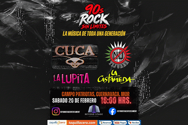 90s Rock sin límites, en Cuernavaca